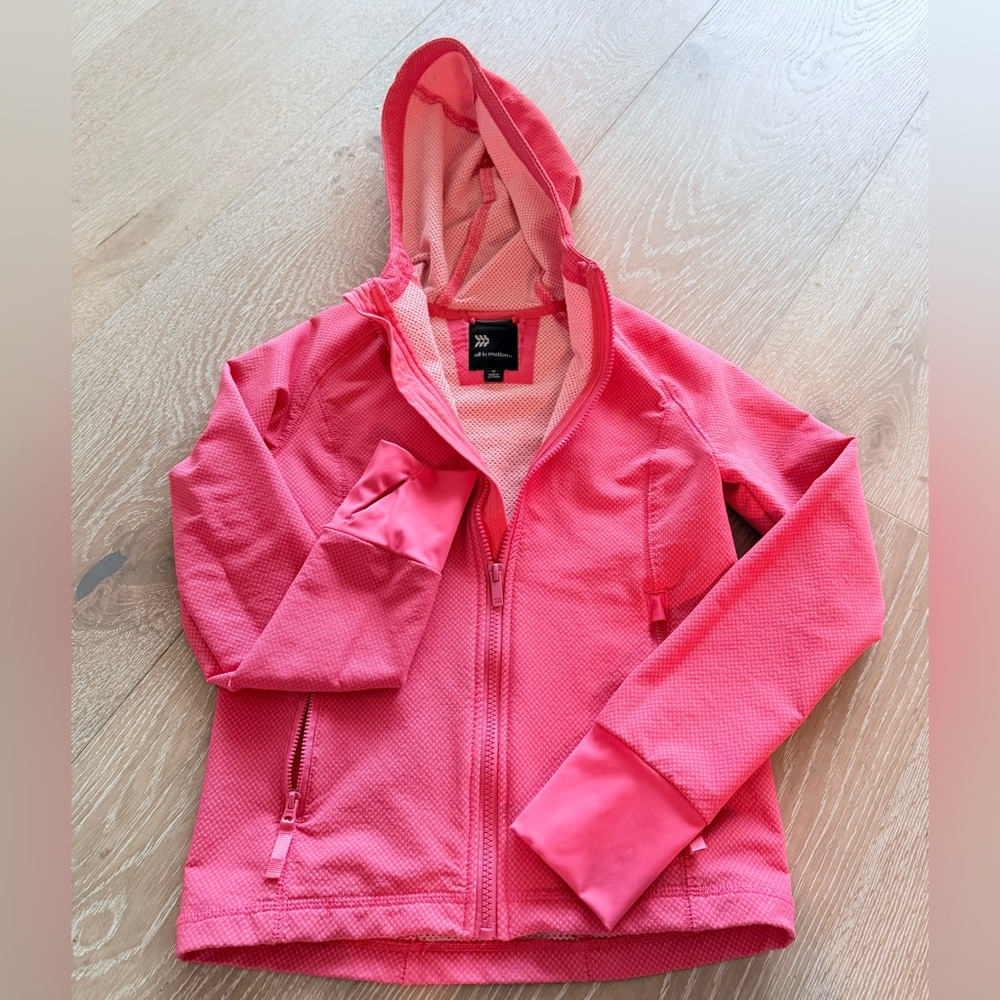 All In Motion Girls size Medium Zip up Jacket.
